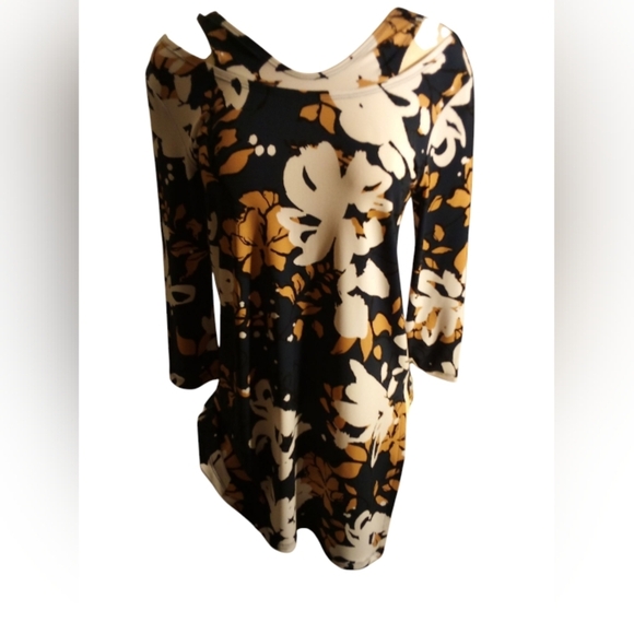 Clara SunWoo-NWT Navy Blue W/Multi Colored Floral Print, Reversible Fronts, USA - Picture 1 of 12